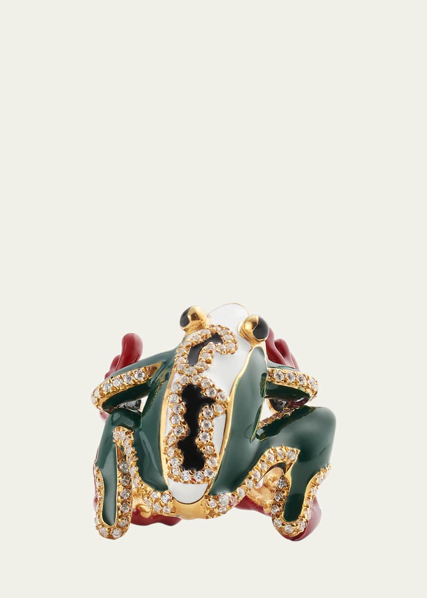 Bottega Veneta Frog Enamel Ring