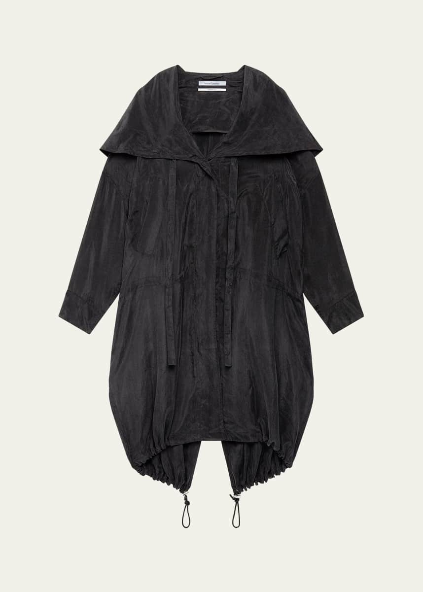 Another Tomorrow Oversized Drawcord Hooded Parka