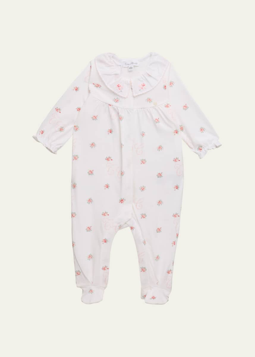 Tartine et Chocolat Girl's Floral-Print Cotton Pajamas, Size Newborn-4