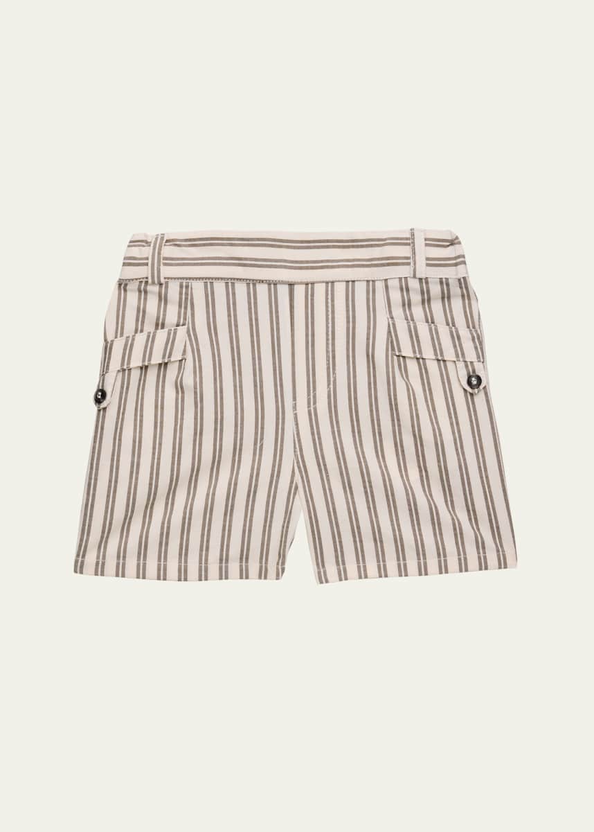 Tartine et Chocolat Boy's Layette Striped Cotton Shorts, Size Newborn-4