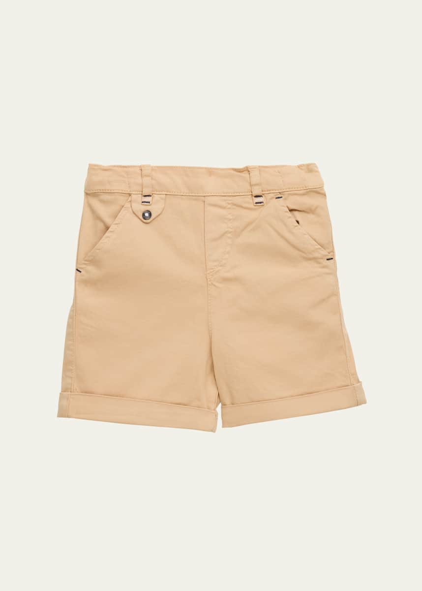 Tartine et Chocolat Boy's Solid Shorts, Size 6M-4