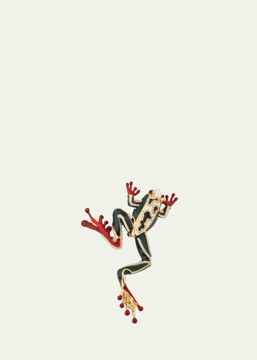 Bottega Veneta Rana Large Frog Brooch