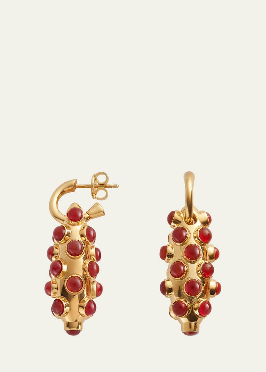 Bottega Veneta Carnelian 18K Gold-Finish Earrings