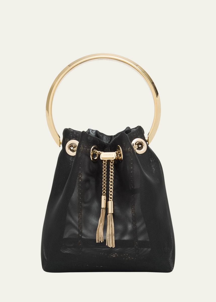 Jimmy Choo Bon Bon Mesh Bucket Bag