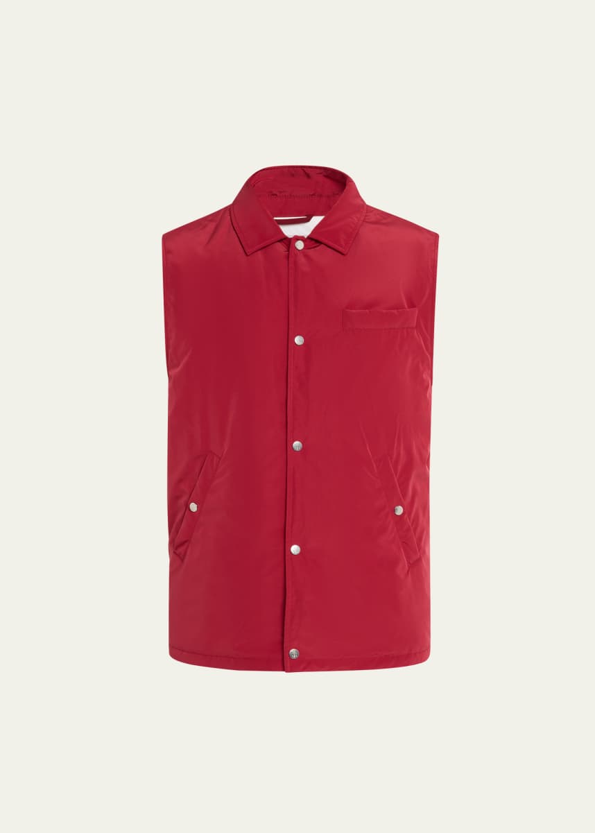 Brunello Cucinelli Men's High Summer Capsule Water-Resistant Snap Vest