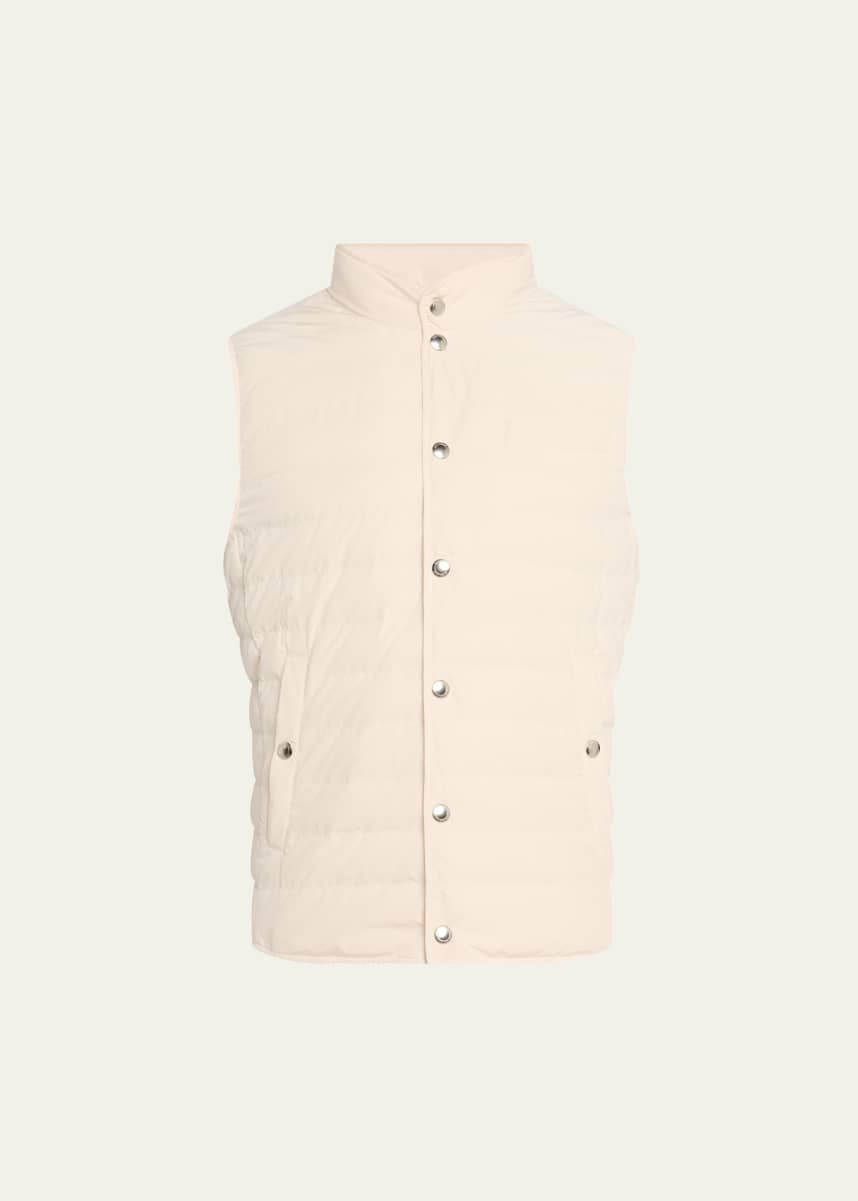 Brunello Cucinelli Men's High Summer Capsule Water-Resistant Down Vest