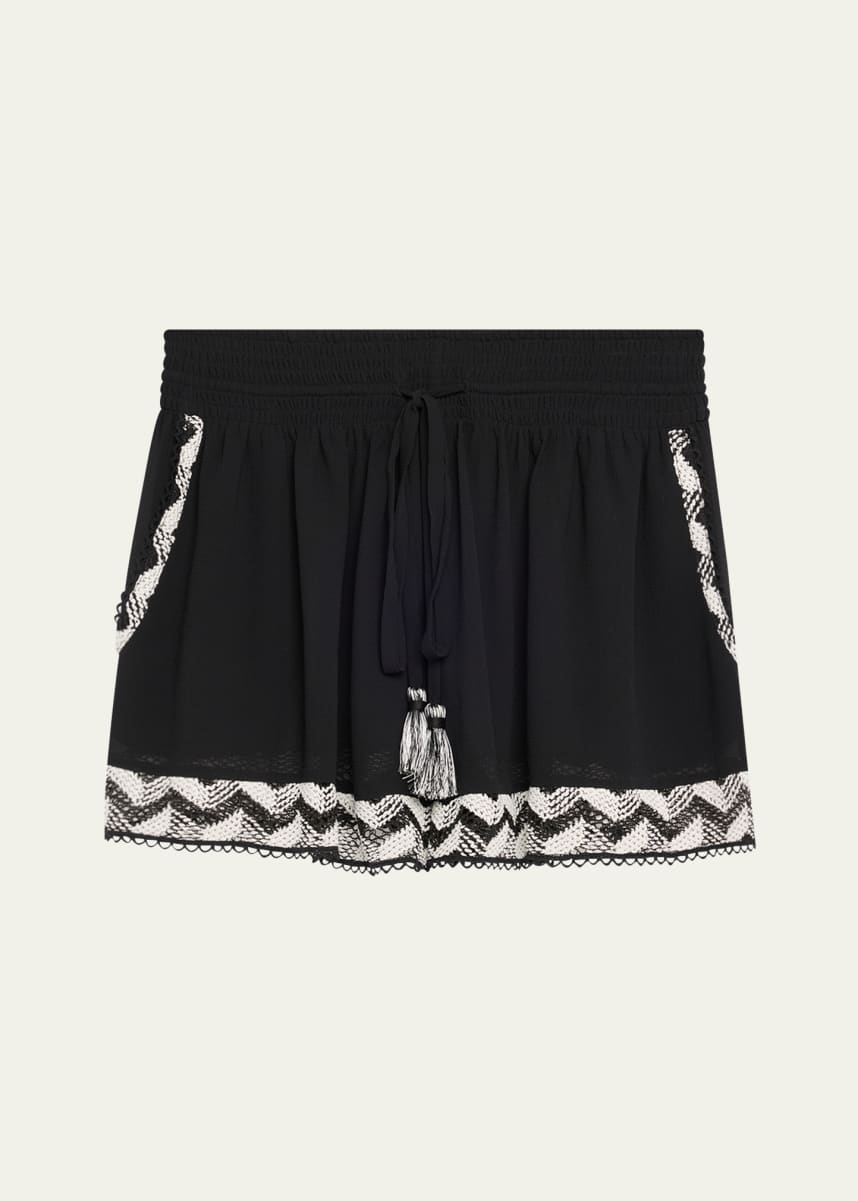 Ramy Brook Hank Sheer Drawstring Shorts
