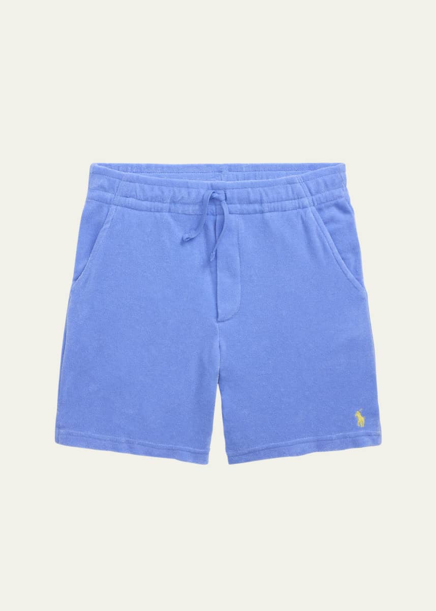 Ralph Lauren Childrenswear Boy's Terry Embroidered Polo Shorts, Size S-XL