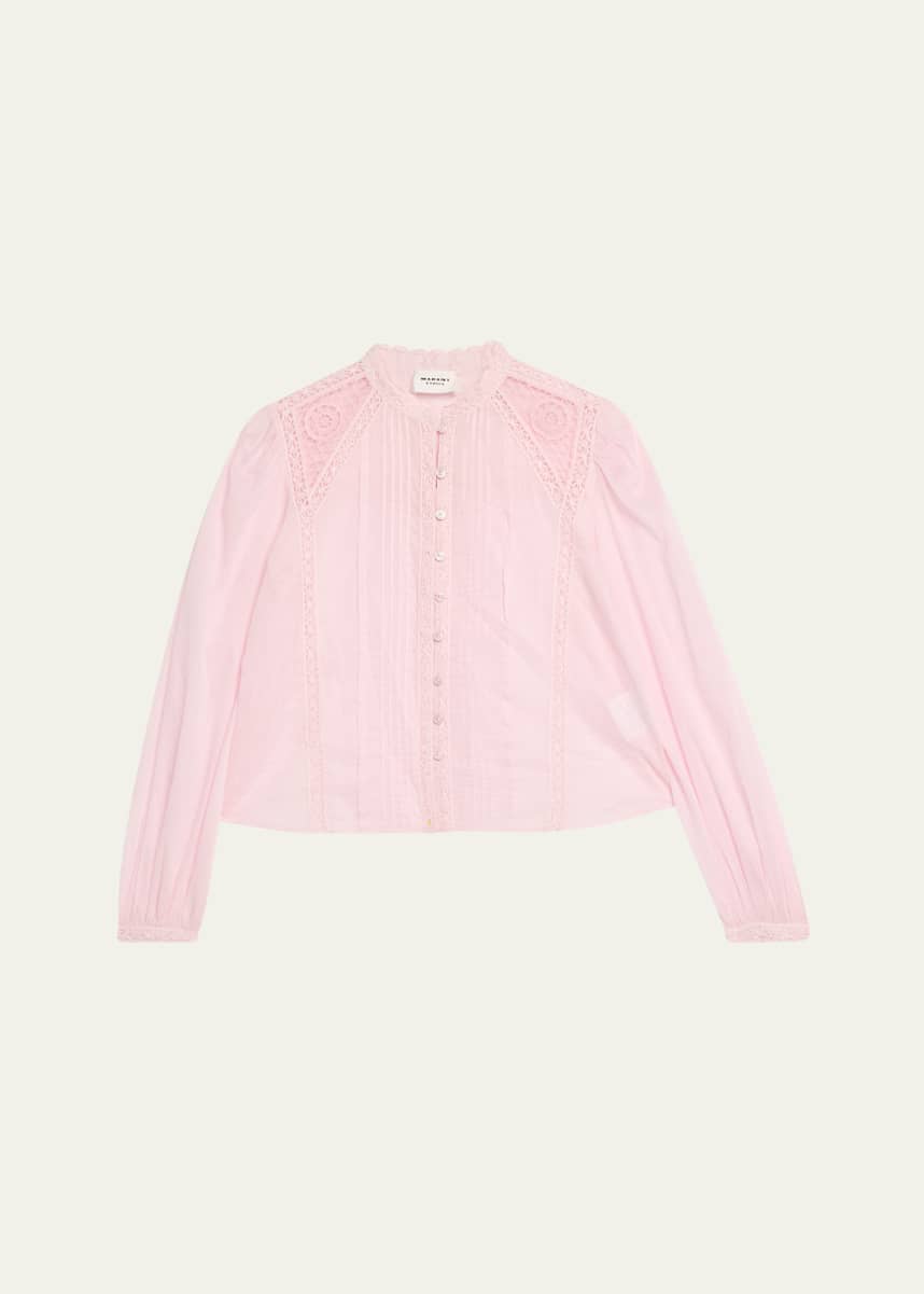 Etoile Isabel Marant Greicy Long-Sleeve Lace Blouse