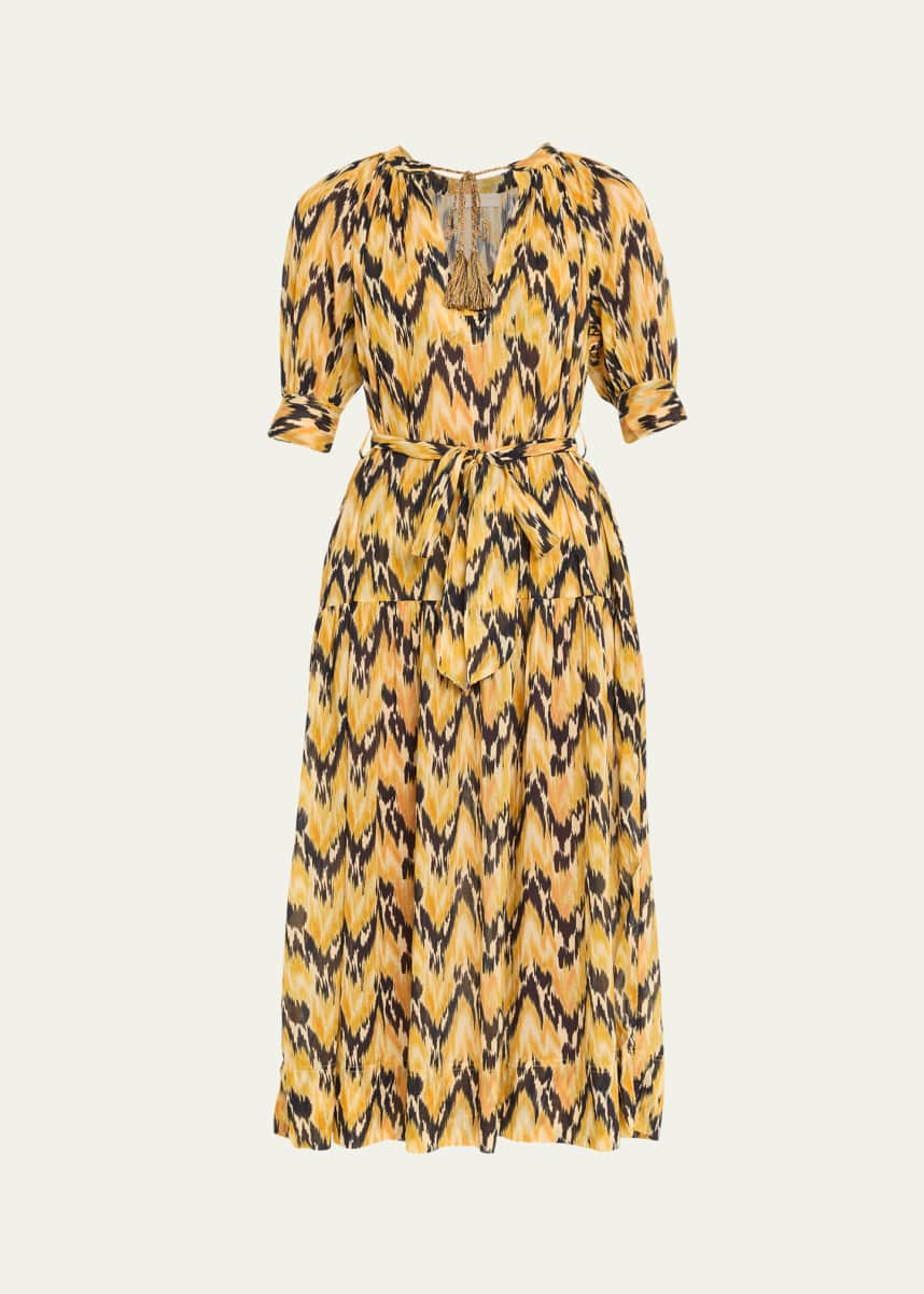 Ulla Johnson Selena Puff-Sleeve Maxi Dress Coverup