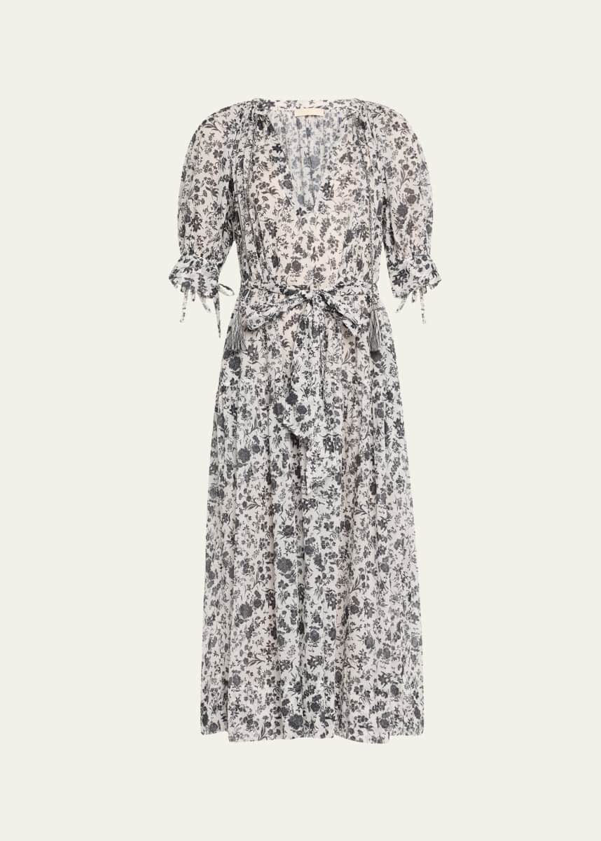 Ulla Johnson Selena Puff-Sleeve Maxi Dress Coverup