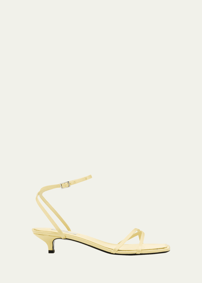 Toteme Crossover Kitten-Heel Sandals