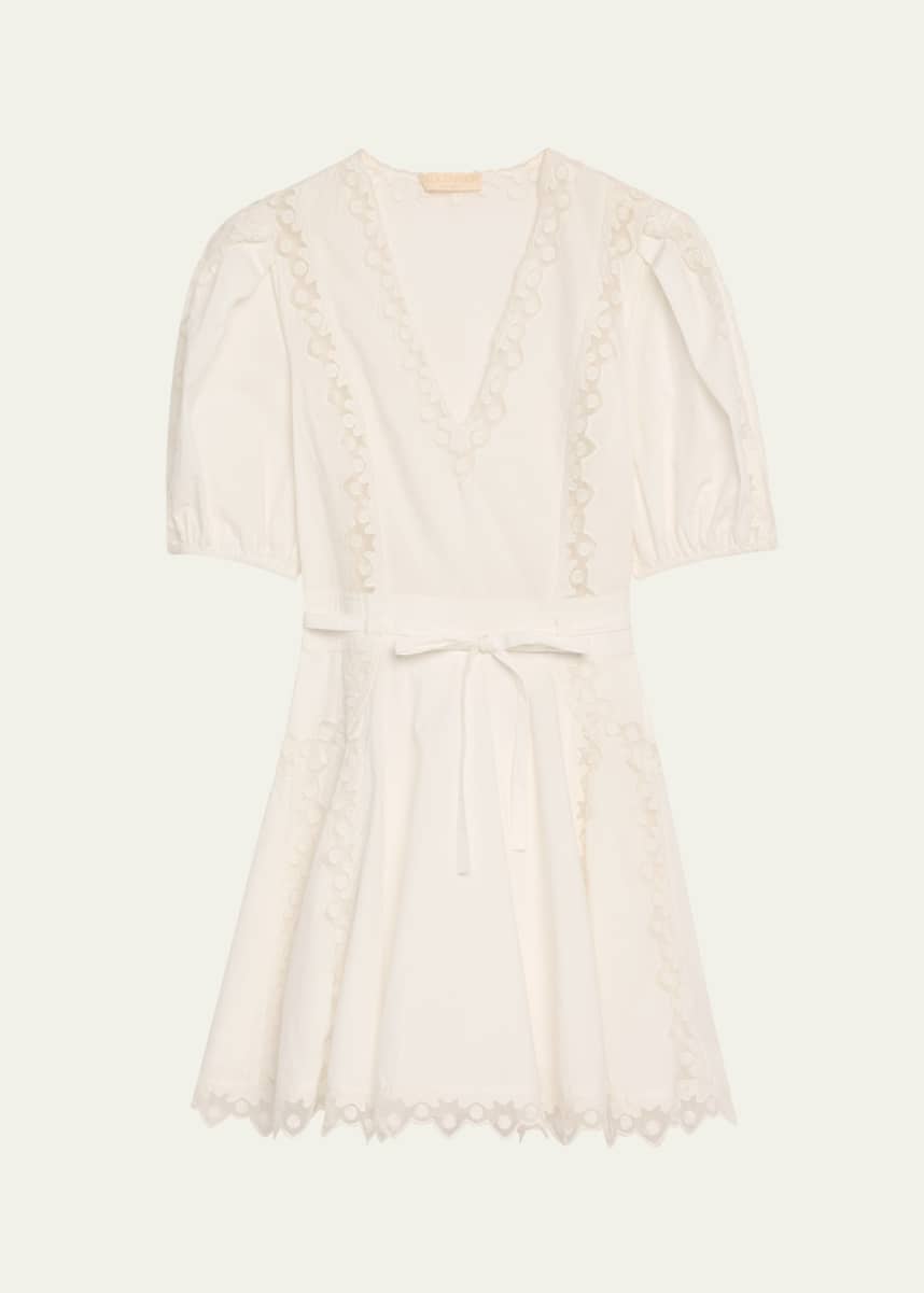 Ulla Johnson Camila Short-Sleeve Mini Dress
