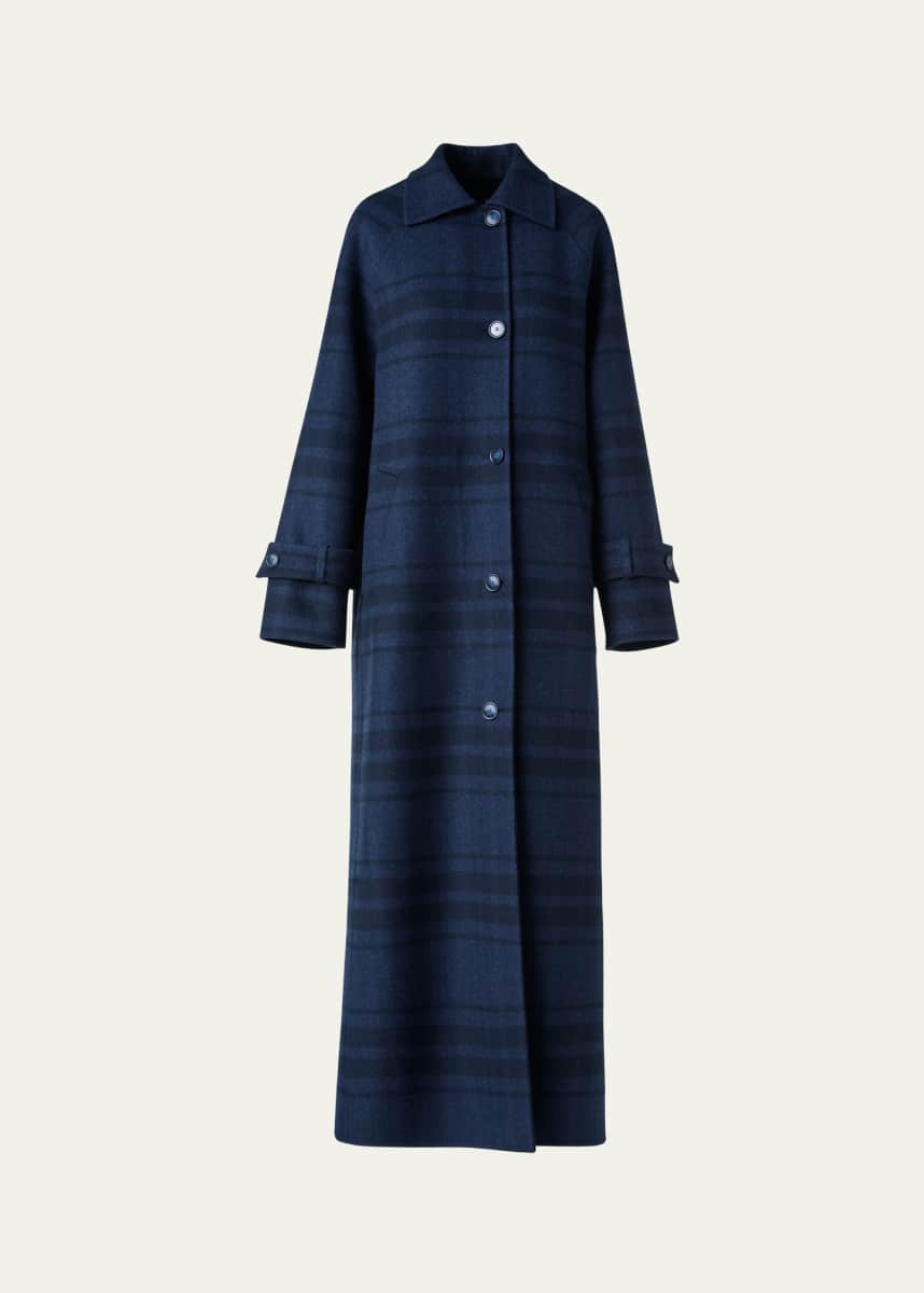 Akris Estelle Double-Face Wool Maxi Coat