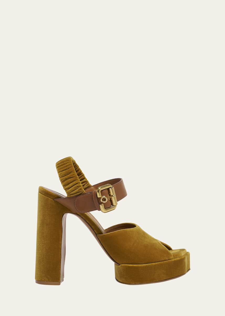 Chloe Aria Ankle-Strap Platform Sandals