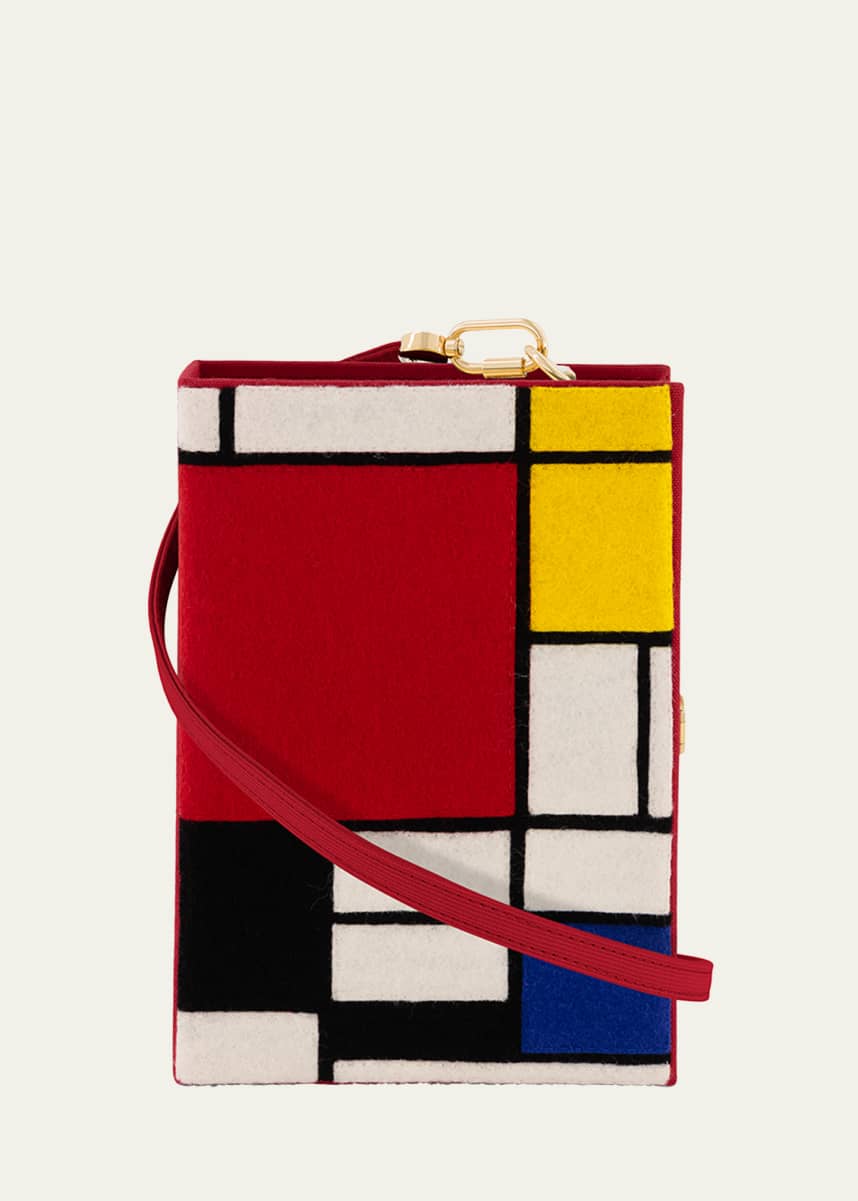 Olympia Le-Tan Piet Mondrian Book Clutch Bag