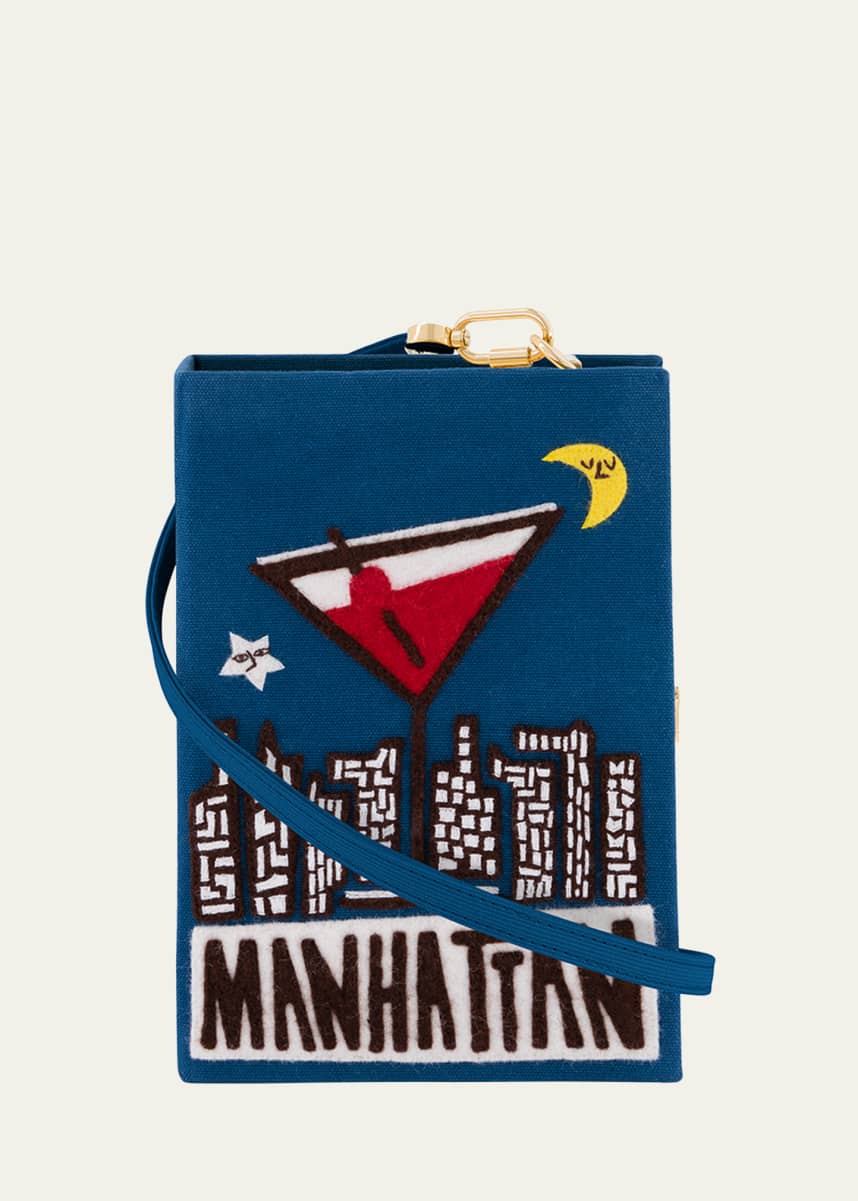 Olympia Le-Tan Manhattan Cocktail Book Clutch Bag