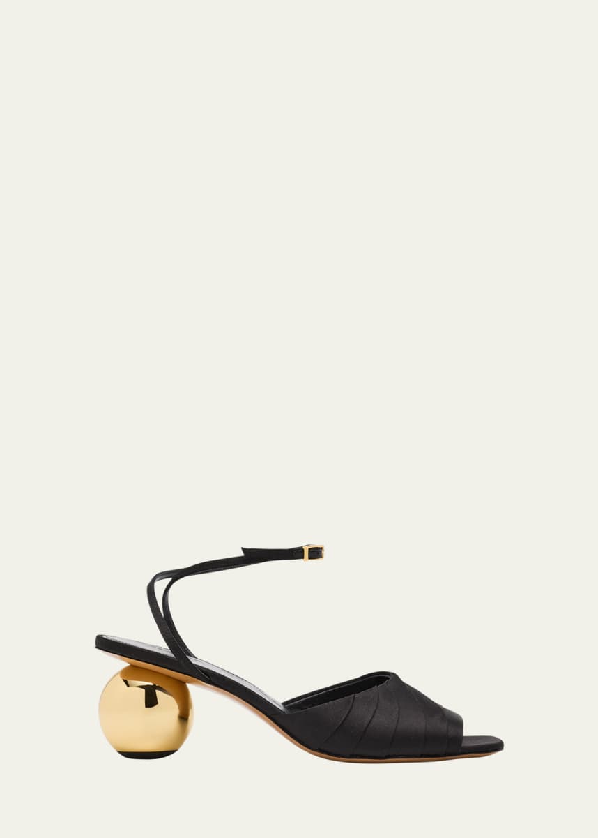 Marni Silk Sculptural Sandals