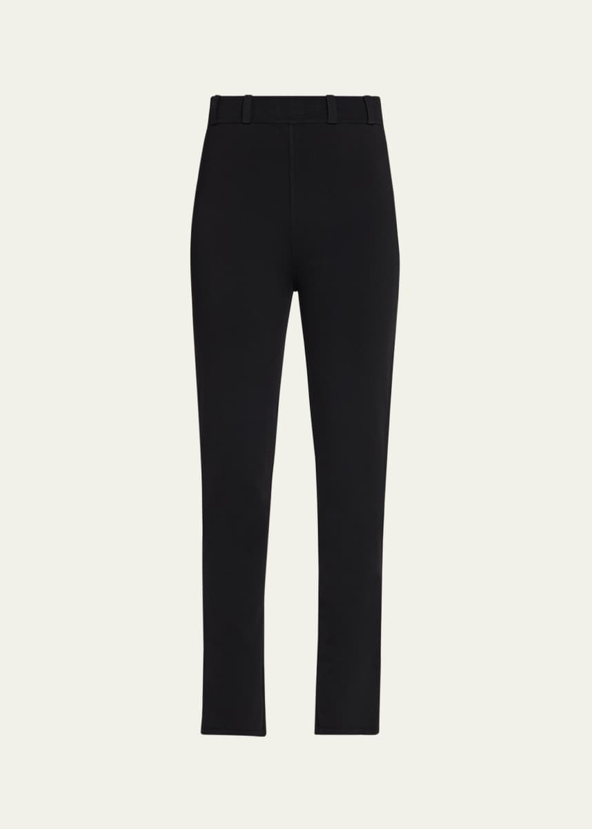 ALAIA Belt-Loop Ankle Leggings