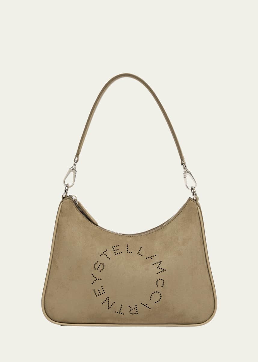 Stella McCartney Alter Suede Piped Hobo Bag