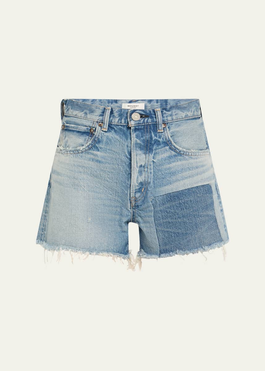 MOUSSY VINTAGE Cheswold Distressed Denim Shorts