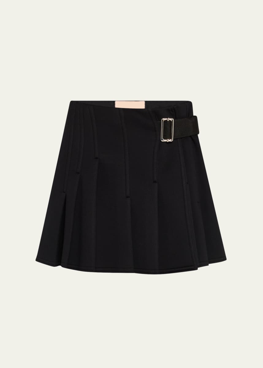 Plan C Pleated Mini Skirt