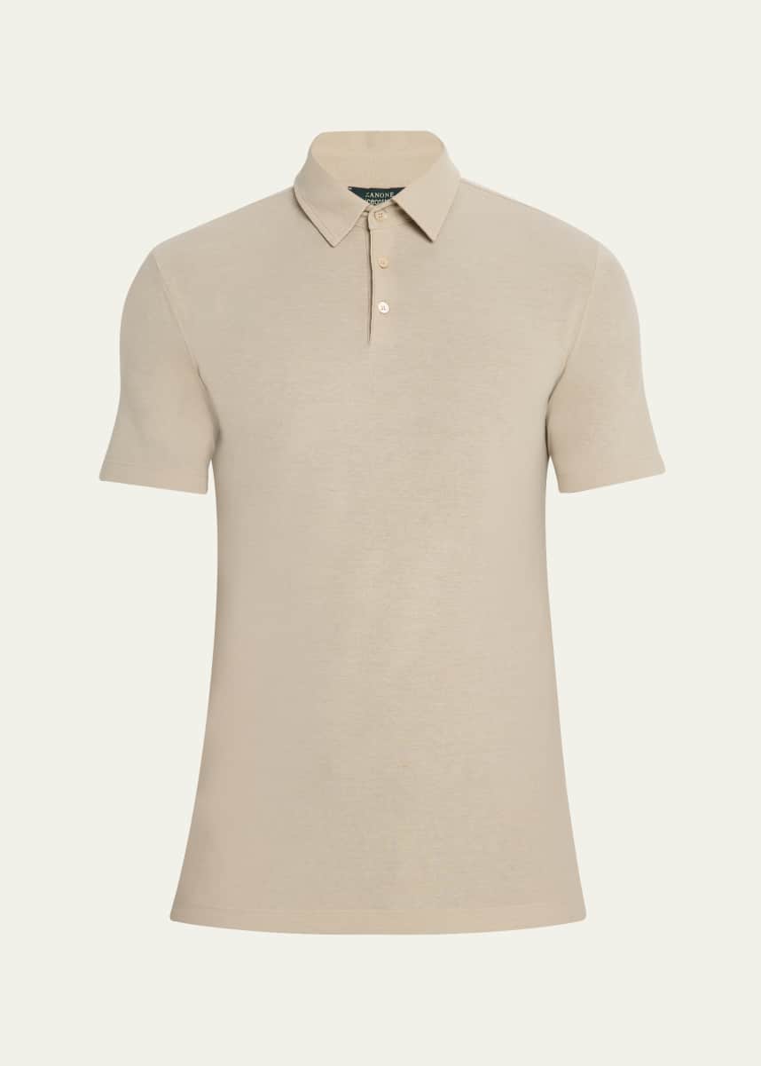 Zanone Men's Short-Sleeve IceCotton Polo Shirt
