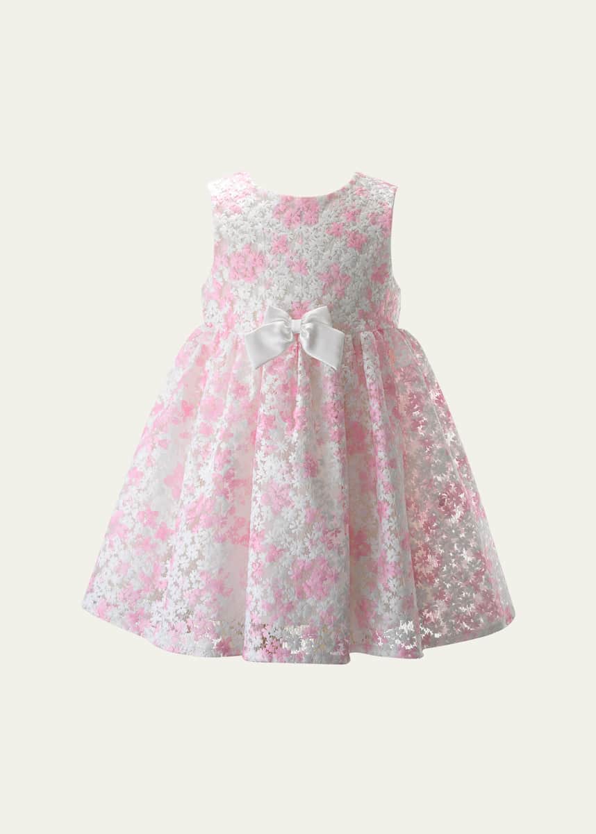 Rachel Riley Girl's Blossom Organza Midi Dress, Size 2-10