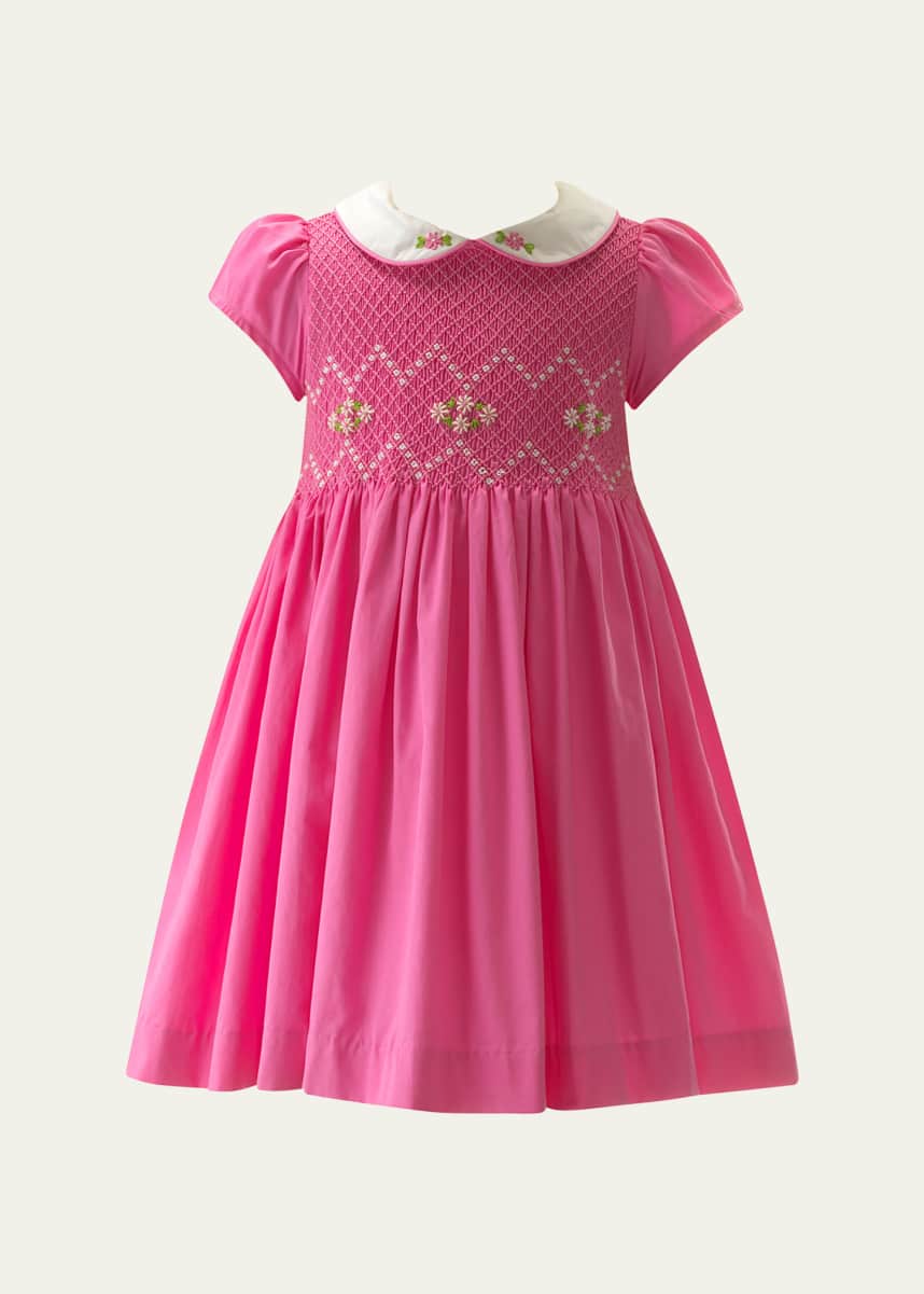 Rachel Riley Girl's Smocked A-Line Dress, Size 2-10