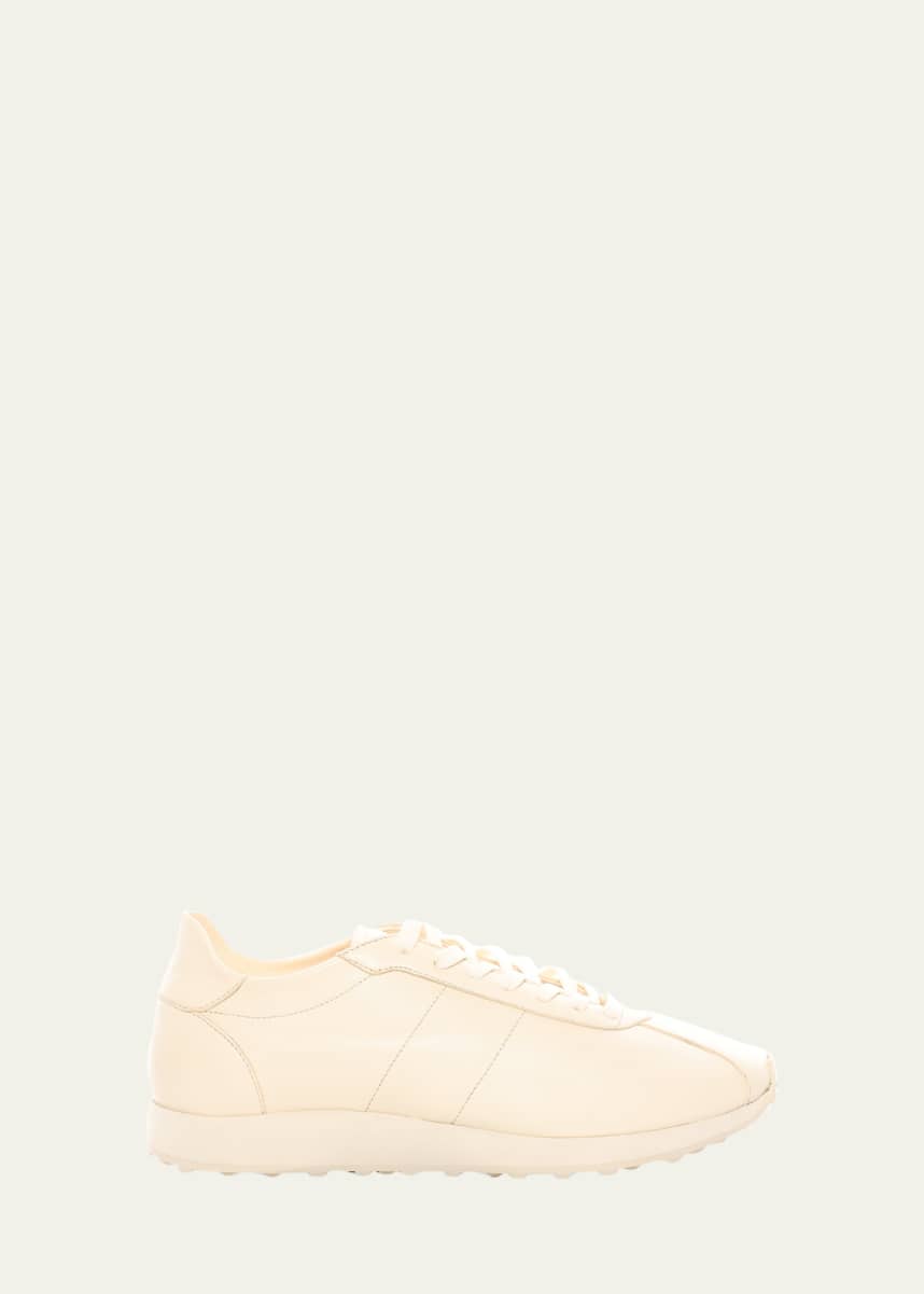 THE ROW Mica Leather Low-Top Sneakers