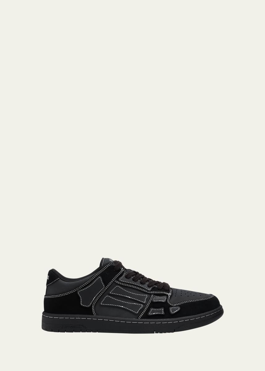 Amiri Men's Skel Top Tonal Leather Low-Top Sneakers
