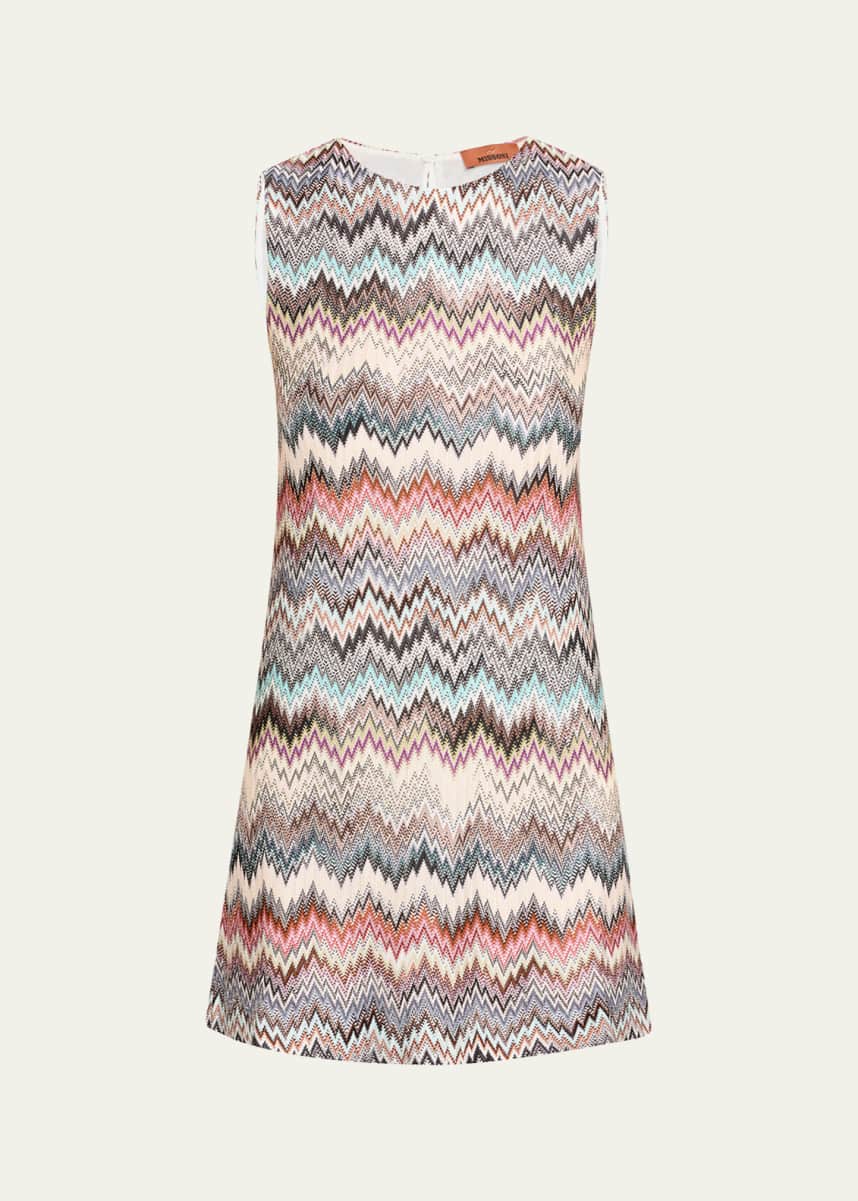 Missoni Chevron Sleeveless Mini Dress