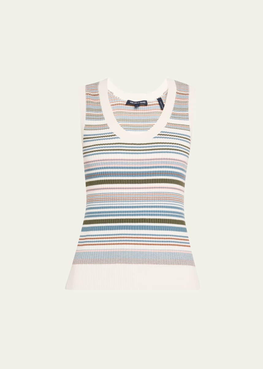 Veronica Beard Ezinna Stripe Knit Tank Top
