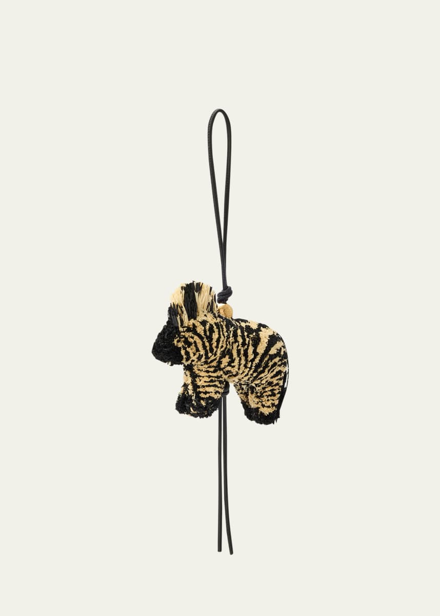 Loewe x Paula’s Ibiza Zebra Charm in Raffia