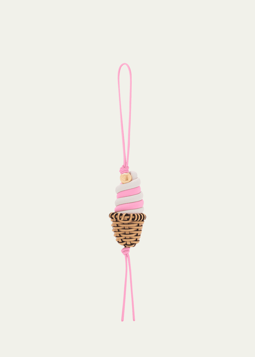 Loewe x Paula’s Ibiza Ice Cream Charm in Leather