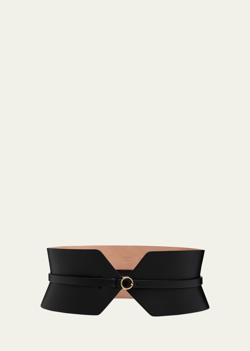 ALAIA Buckle Wide Bustier Belt