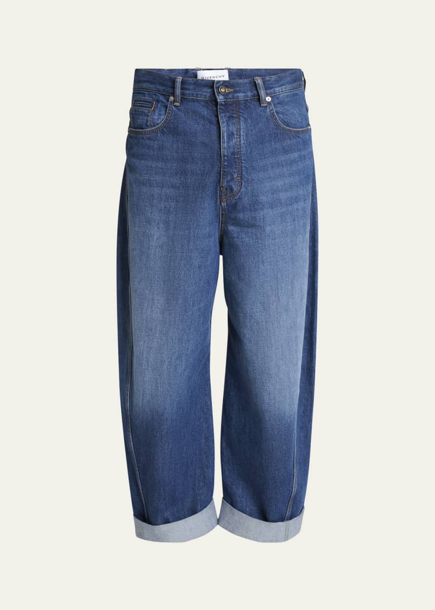 Givenchy Men's Twisted-Seam Denim Jeans
