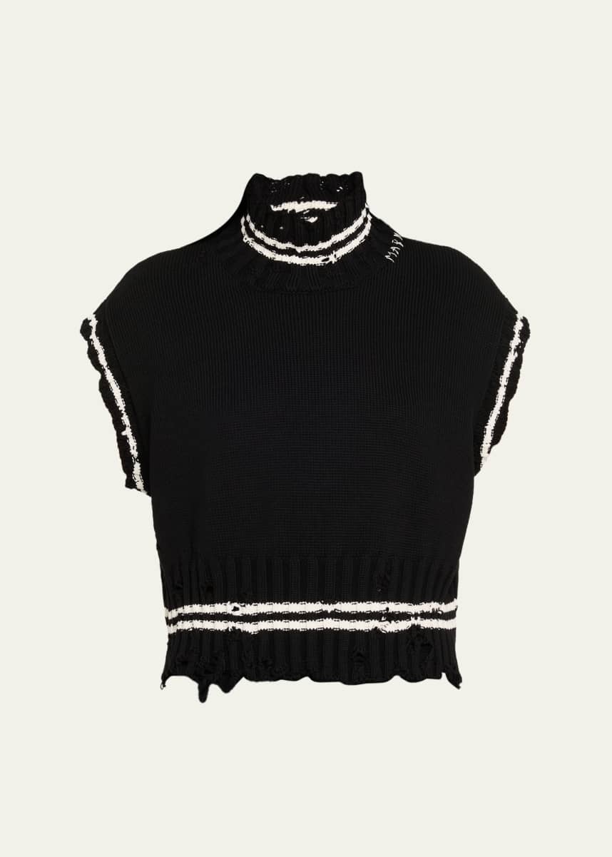 Marni Turtleneck Sleeveless Boxy Sweater
