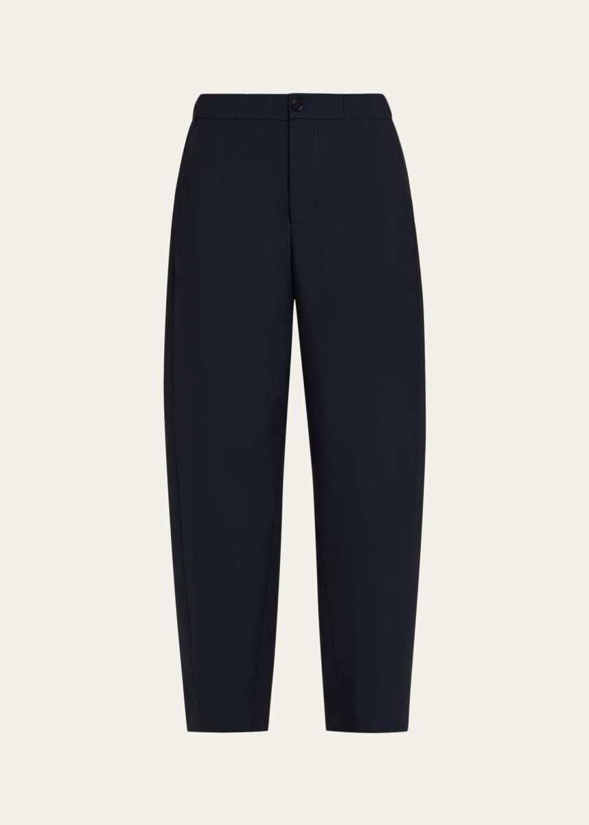 Marni Elastic Waistband Straight-Leg Trousers