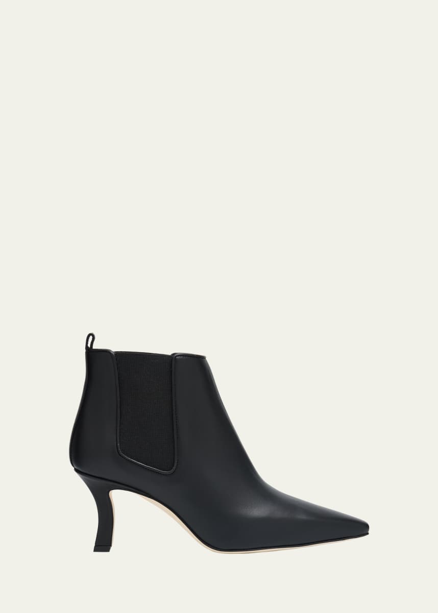 Manolo Blahnik Dildalta Leather Booties