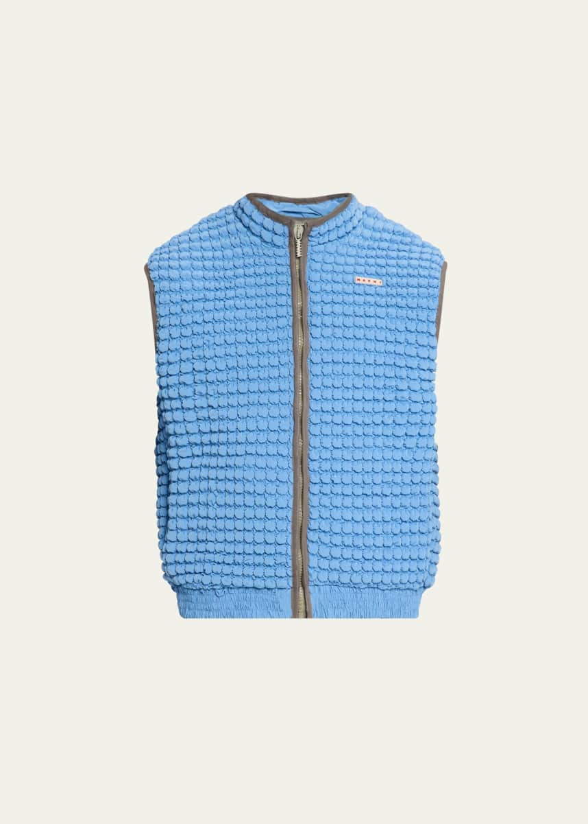 Marni Men's Nylon Crinkled Bubble Vest
