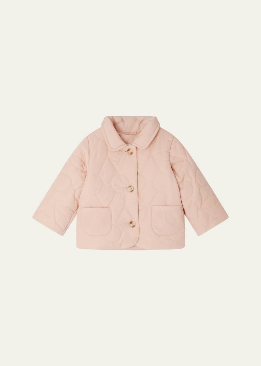 Bonpoint Girl's Juno Matelassé Jacket, Size 6M-3