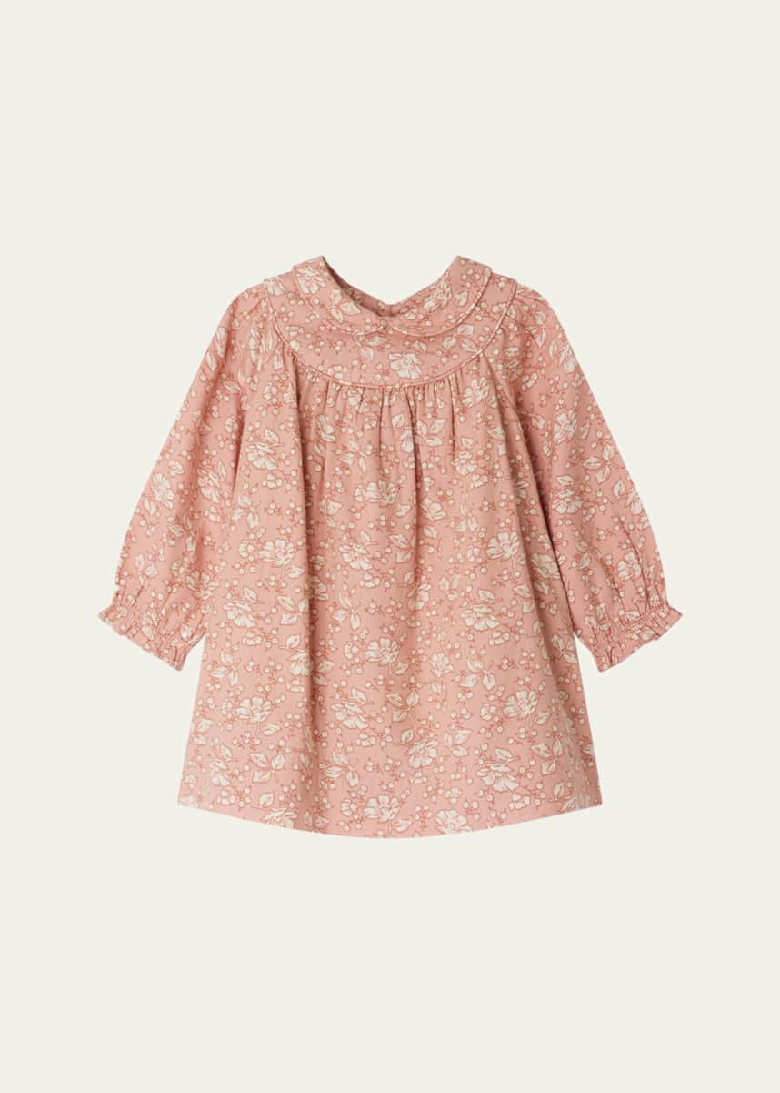 Bonpoint Girl's Jeni Floral Cotton Dress, Size 18M-3