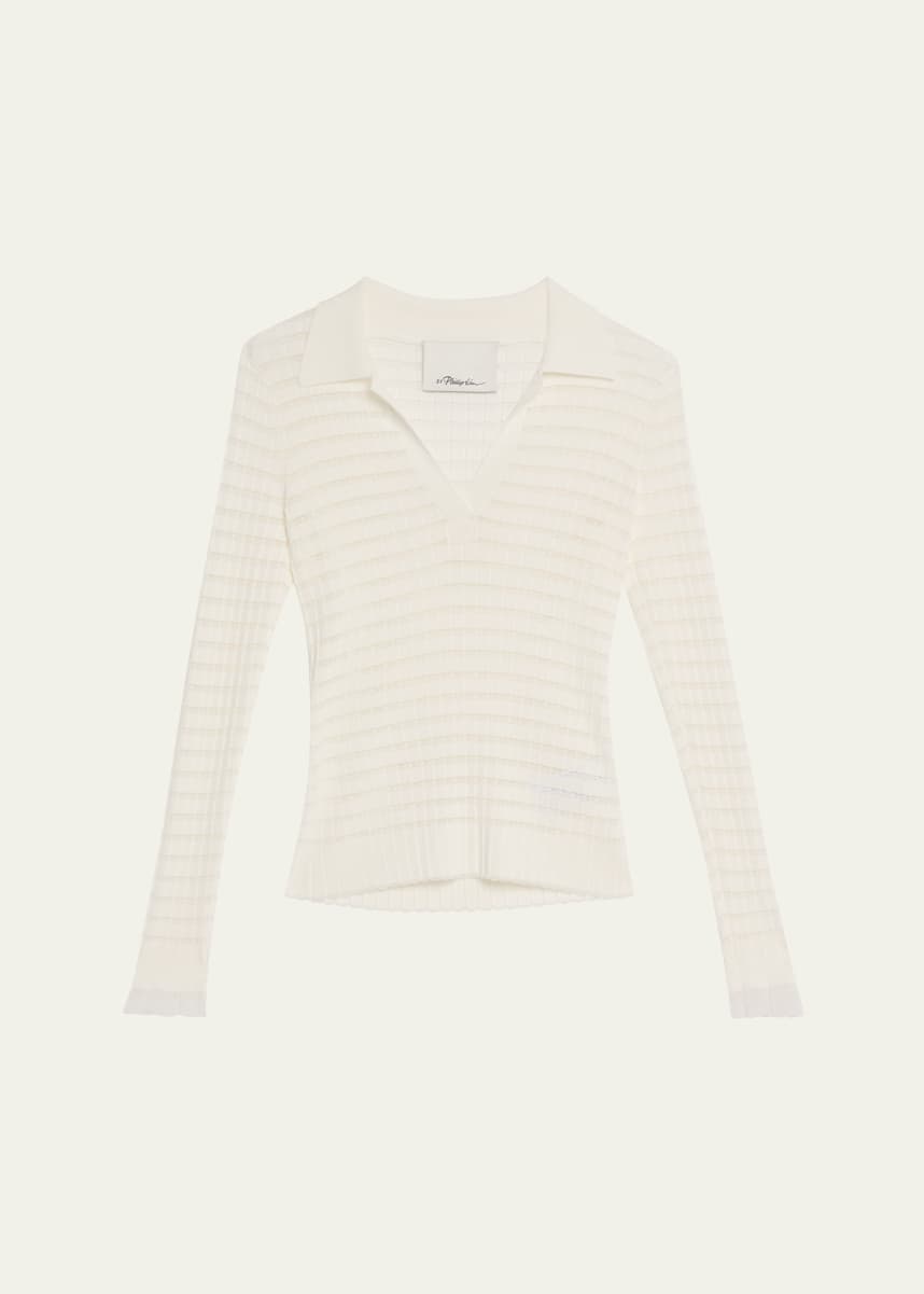 3.1 Phillip Lim Long-Sleeve Polo Top