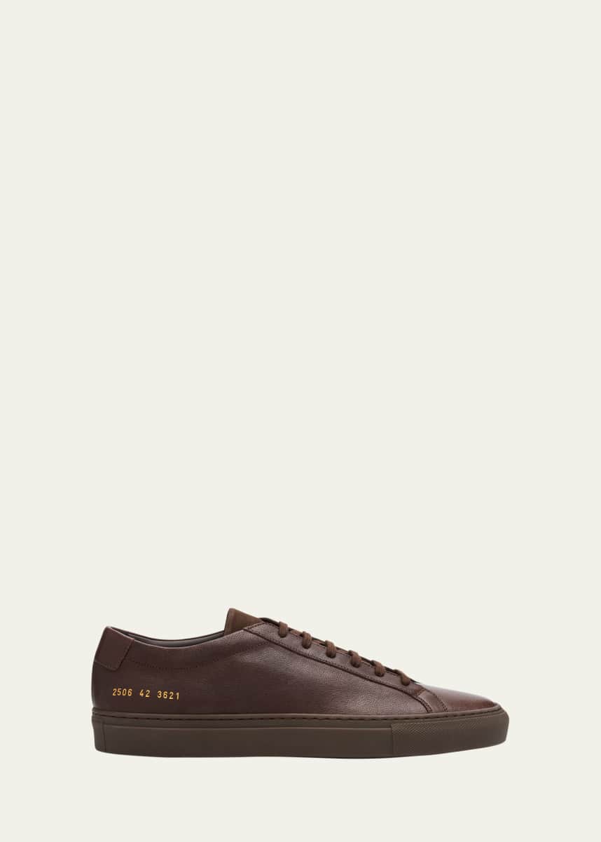 Common Projects Men's Achilles Soft Leather Low-Top Sneakers