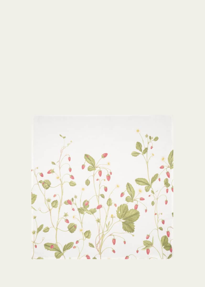 SUMMERILL & BISHOP Fraises des Bois Linen Napkin