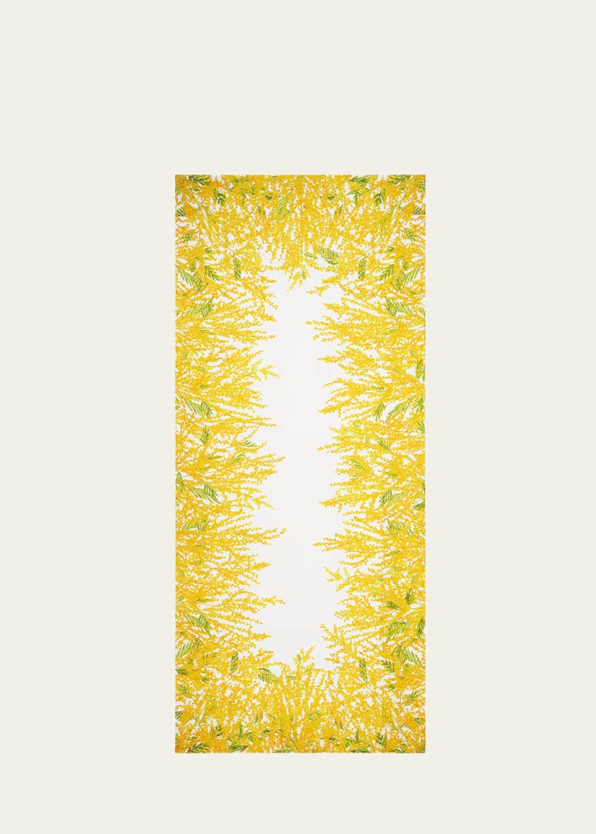 SUMMERILL & BISHOP Mimosa Linen Tablecloth, 65" x 98"