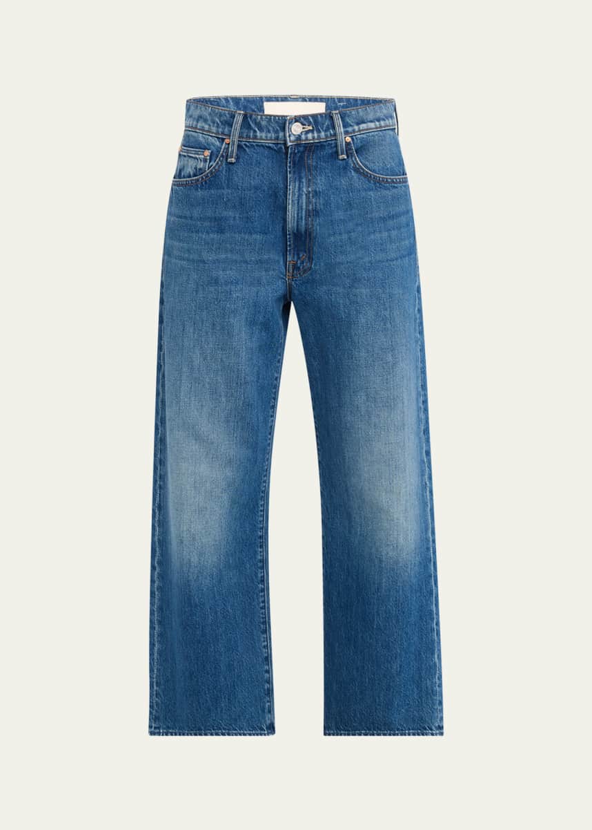 MOTHER The Dodger Ankle Jeans with Embroidered Pockets