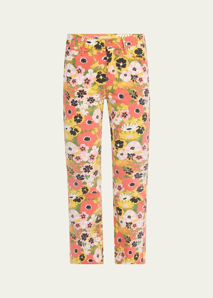 MOTHER The Mid-Rise Smokin' Double Flood Jeans