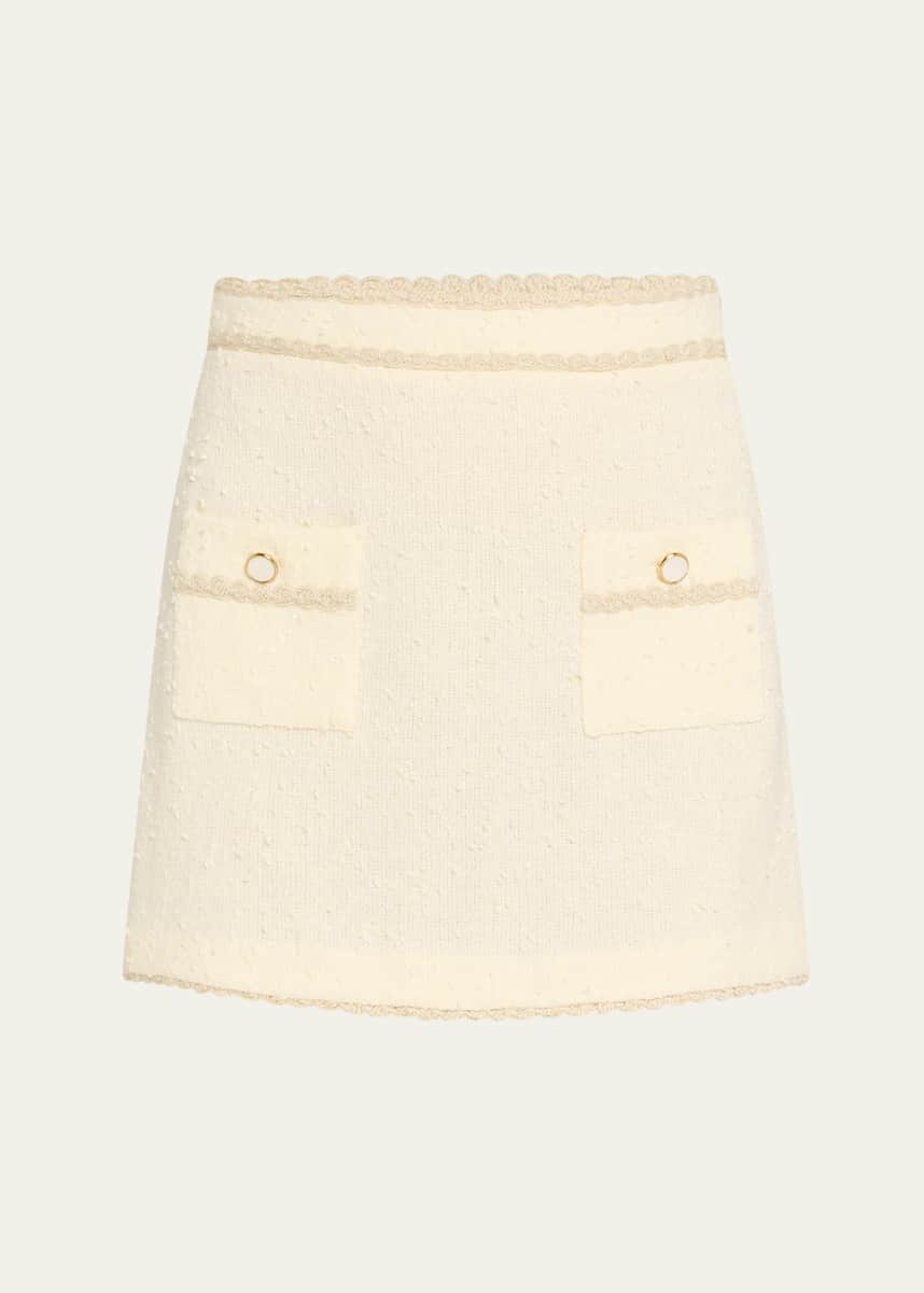 SIMKHAI Leighton Boucle Mini Skirt